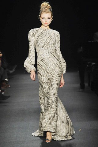 Vestido de Zac Posen otoño invierno 2009