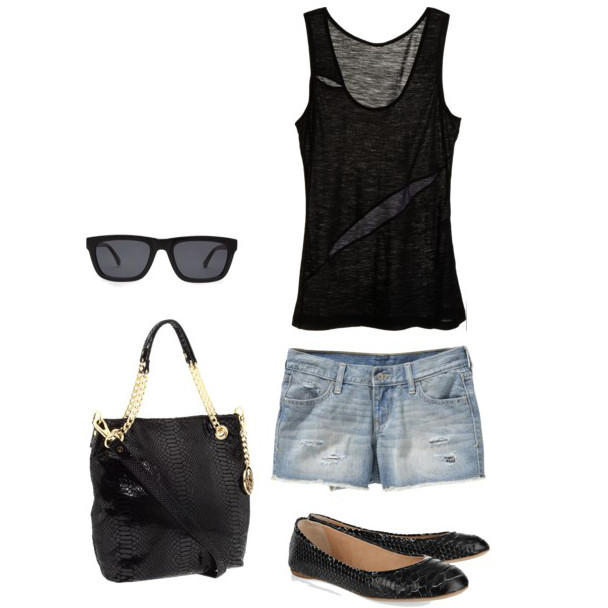 shorts de mezclilla con ballerinas