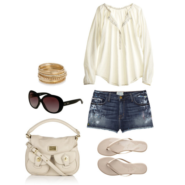 shorts de mezclilla con túnica