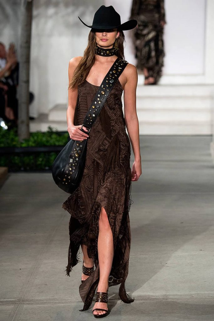 Combinar los colores negro y café - Pasarela Ralph Lauren