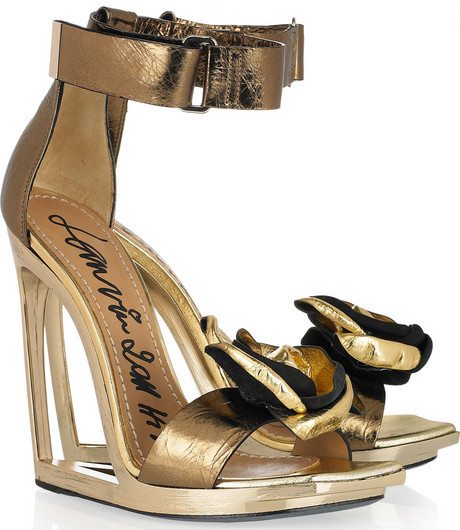Zapatos dorados-Lanvin