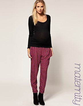 pantalón-estampado-de-maternidad-Asos