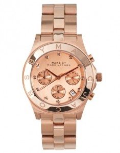 Reloj dorado-rosa estilo masculino Marc by Marc Jacobs