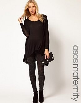Ropa para embarazadas. Legging con brillo