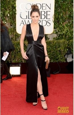 Katharine McPheeen en la alfombra roja de los "Golden Globes" 2013