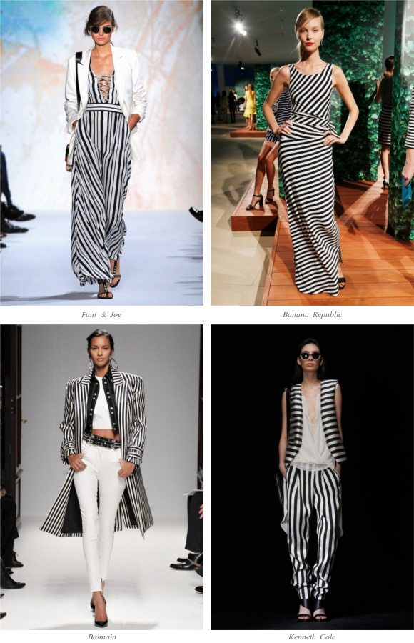 Rayas en las Colecciones primavera 2013. Tendencia de moda 2013
