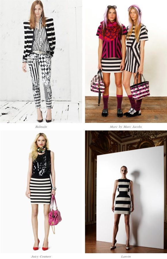 Rayas en blanco y negro, una moda 2013 en colecciones RESORT