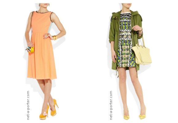 Consejos para combinar zapatos amarillos con colores análogos