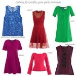 Colores favorables para pieles morenas: azul, rojo, verde esmeralda, fucsia y más