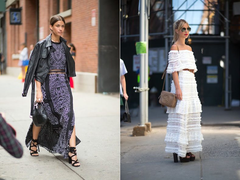 Idea de looks con maxivestidos para el MBFWSJ 2016