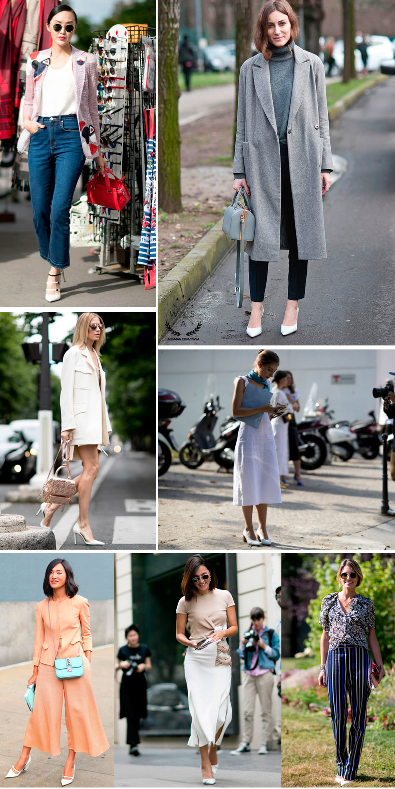Ideas de cómo vestir zapatos blancos