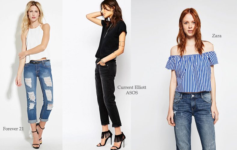 Jeans estilo boyfriend en looks femeninos