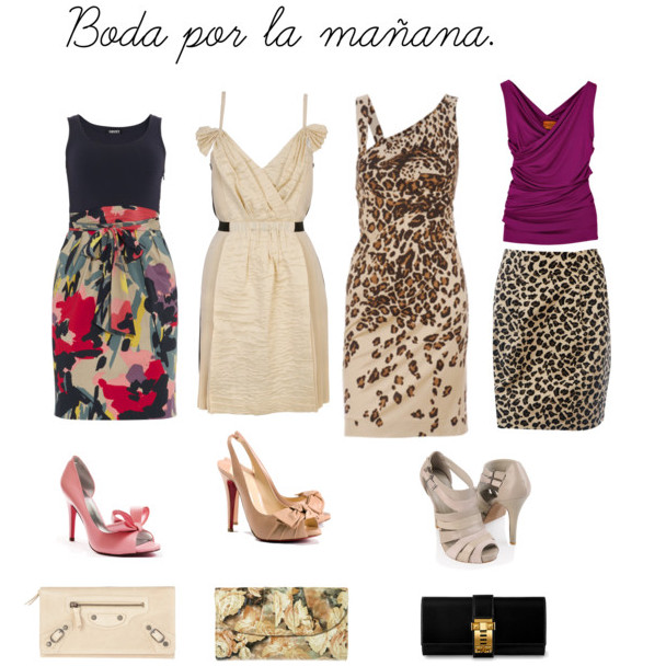 Vestido y complementos para una boda por la mañana