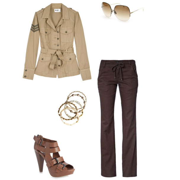 cómo combinar una jacket estilo safari