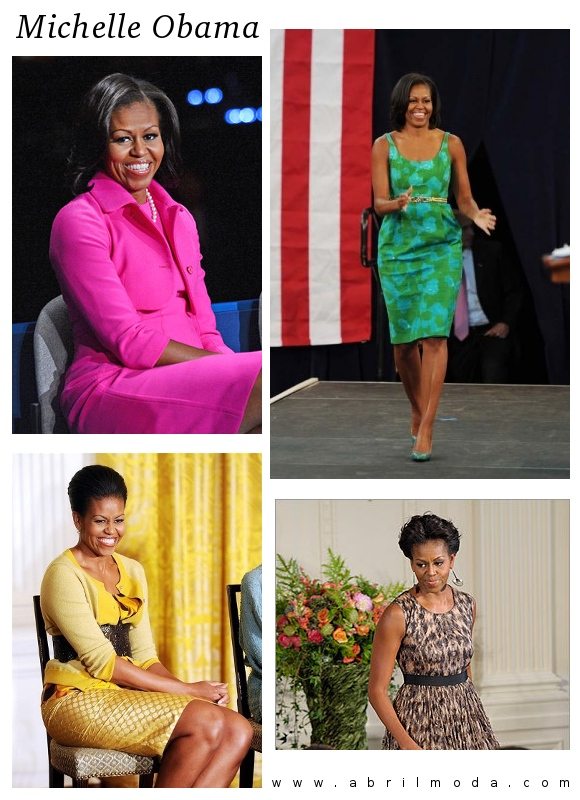El estilo moderno de Michelle Obama dentro de los looks formales rechaza uno de los mitos de moda que dice no se puede ir llamativo
